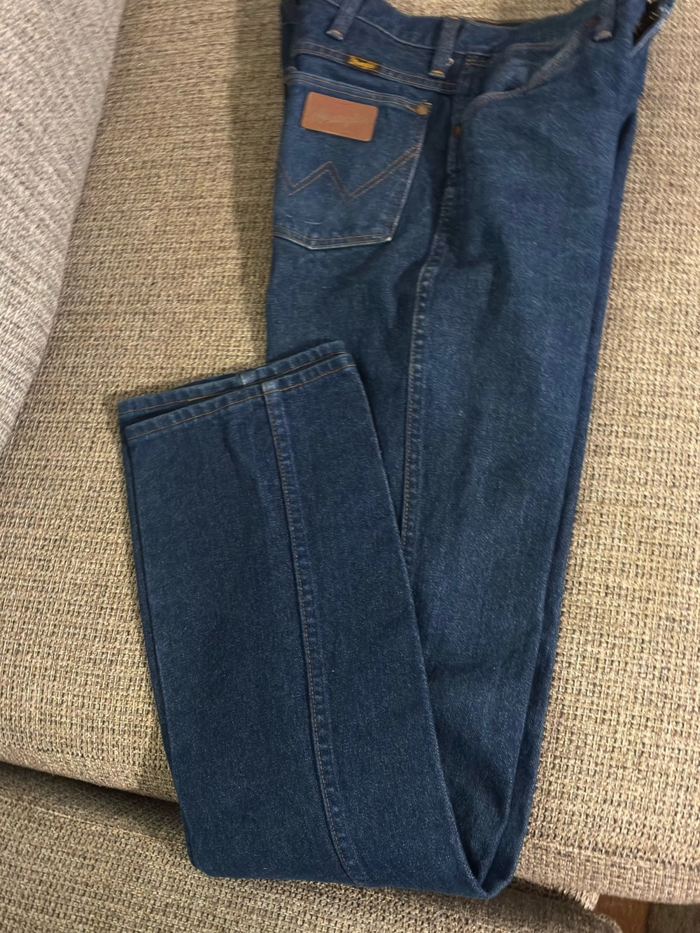 Wrangler Men’s Dark Blue Straight Jeans